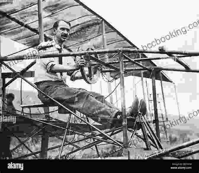 A Black And White Photo Of The June Bug Airplane, With The Words 'Glenn Curtiss, June Bug Airplane' Written Above Unlocking The Sky: Glenn Hammond Curtiss And The Race To Invent The Airplane