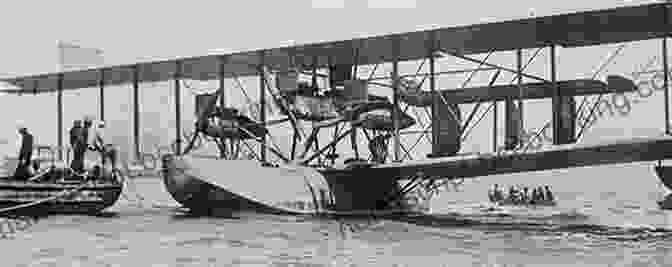 A Black And White Photo Of The NC 4 Transatlantic Flight, With The Words 'Glenn Curtiss, NC 4 Transatlantic Flight' Written Above Unlocking The Sky: Glenn Hammond Curtiss And The Race To Invent The Airplane