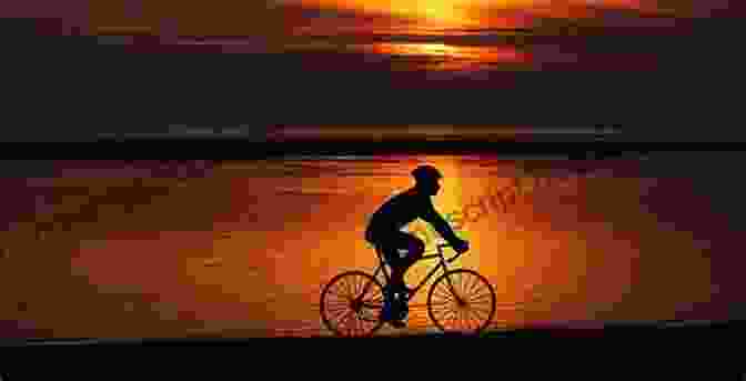 A Lone Cyclist Sitting On Their Bike, Gazing Out At A Vibrant Sunset Over A Vast Landscape. A Bike Trip Across America: A 3 411 Mile Journey Of Discovery