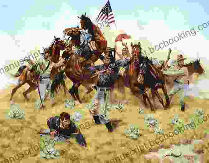 A Painting Of The Battle Of Little Bighorn, With George Armstrong Custer In The Foreground Son Of The Morning Star: Custer And The Little Bighorn