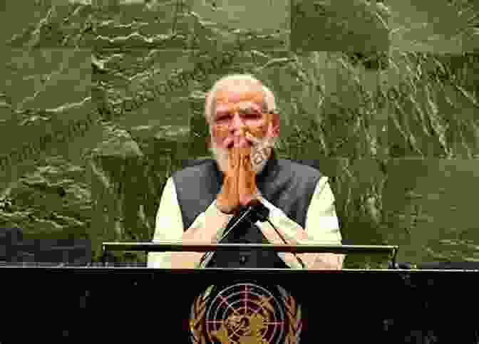 A Photograph Of The Indian Prime Minister Addressing The United Nations General Assembly India: A Wounded Civilization V S Naipaul