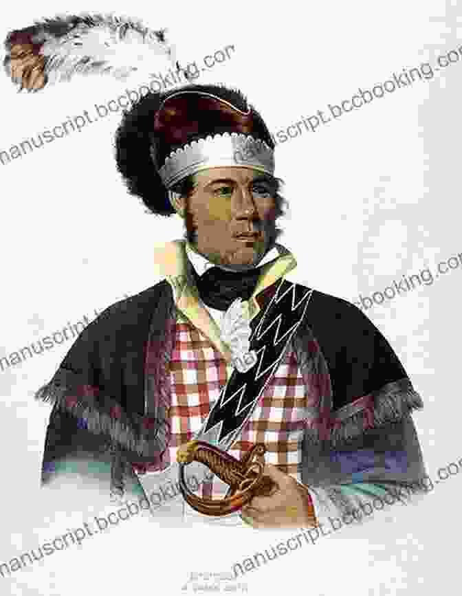 A Portrait Of Chief William McIntosh, A Cherokee Warrior And Statesman, Wearing A Feathered Headdress And A Traditional Creek Tunic. Chief William McIntosh: Mvskoke Creek Warrior 1777 1825