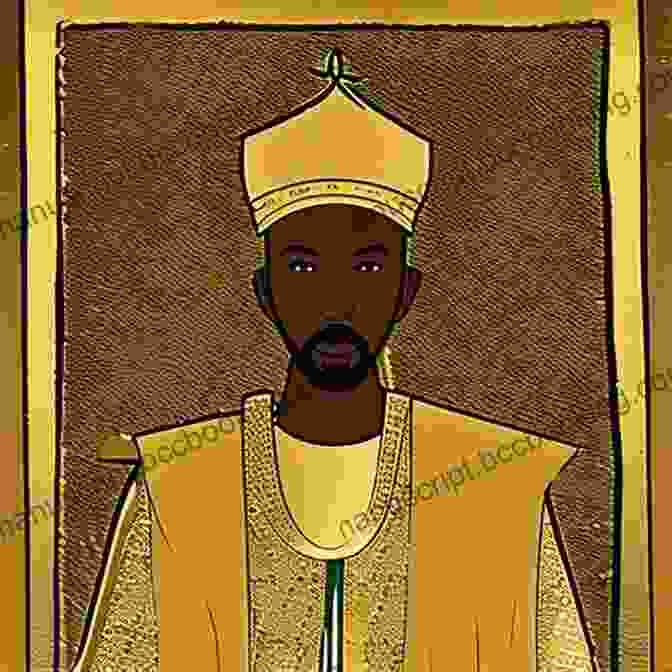 A Portrait Of Mansa Musa, Wearing Elaborate Robes And Jewelry Mansa Musa And The Empire Of Mali