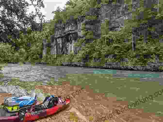 A Towering Limestone Bluff Overlooking The Current River In Ozark National Scenic Riverways Pennington. Ozark National Scenic Riverways: Pennington