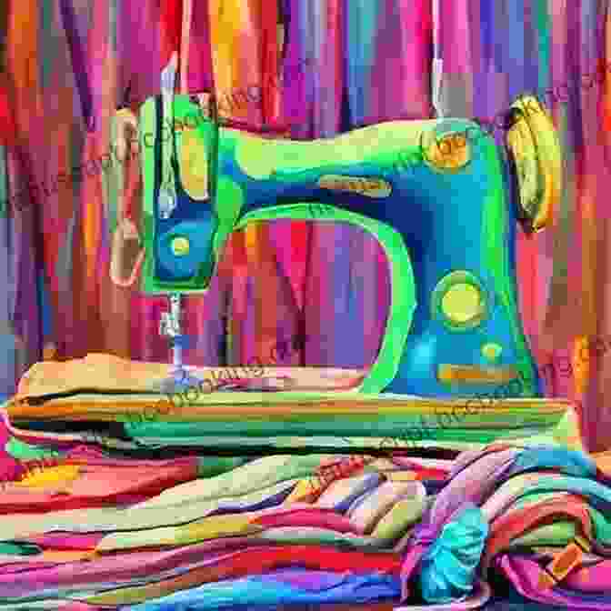 A Vibrant Sewing Machine Surrounded By Colorful Fabric Not Your Grandma S Sewing Guide