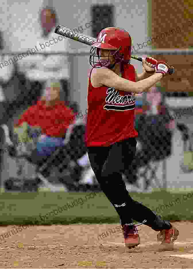 A Young [Player's Name] Practicing Her Swing During A Childhood Softball Game. A Different Diamond (Softball Star)