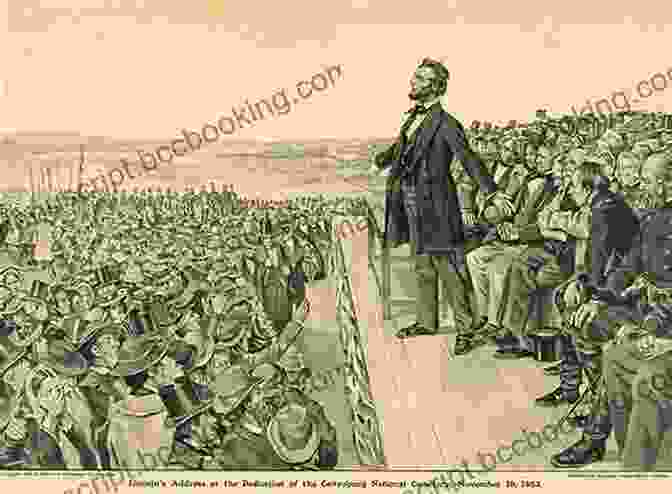Abraham Lincoln Delivering His Gettysburg Address, A Pivotal Moment In His Pursuit Of Peace During The American Civil War. Summary Lincoln And The Fight For Peace By John Avlon