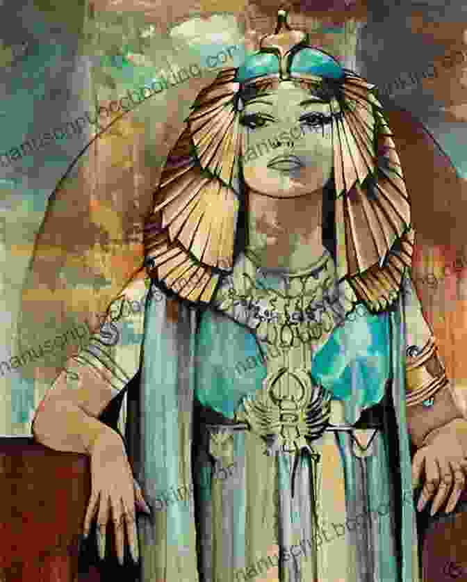 Abstract Painting Of An Ancient Egyptian Queen In Soft Pastels, Highlighting Her Beauty And Strength Ancient Egypt In 12 Abstract Art Paintings Of Contemporary Expressionism