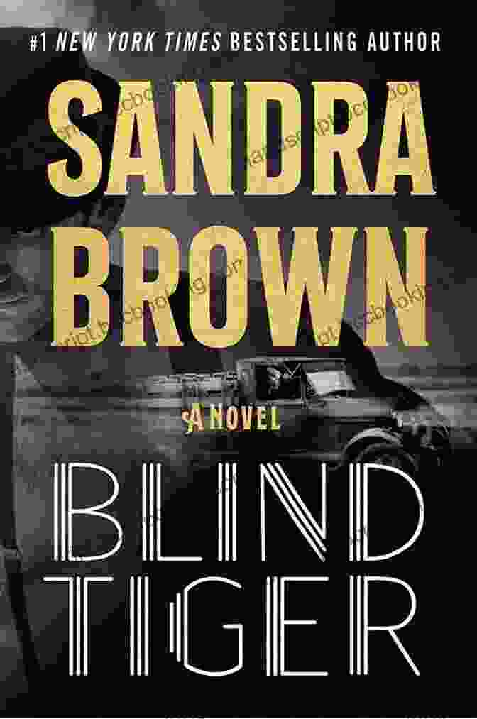 Blind Tiger Book Cover Featuring A Woman's Face And The Silhouette Of A Tiger Blind Tiger Sandra Brown