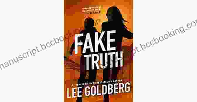 Book Cover Of 'Fake Truth' By Ian Ludlow, Featuring A Man With His Face Obscured By Newspaper Headlines Fake Truth (Ian Ludlow Thrillers 3)