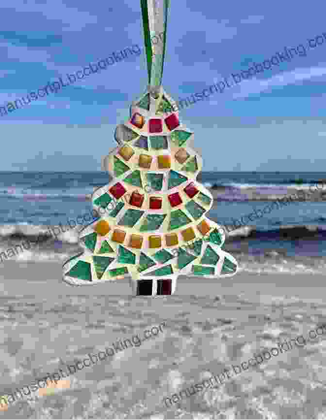Christmas Tree Mosaic With Red And Green Glass Tiles And Golden Ornaments Christmas Tree Land (Musaicum Christmas Specials)