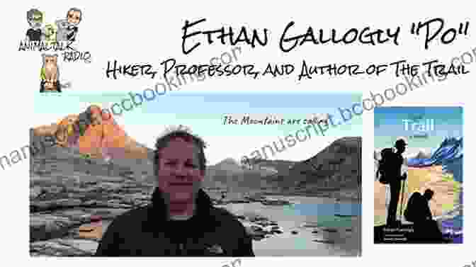 Ethan Gallogly Standing Defiantly On A Narrow Mountain Trail, Surrounded By Towering Peaks And Swirling Clouds. The Trail: A Novel Ethan Gallogly