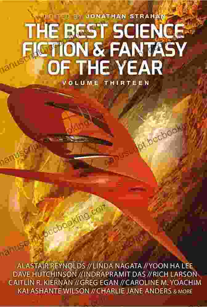 Eye Catching Cover Art Of The Year's Best Science Fiction, Featuring A Spaceship Soaring Through A Vibrant Nebula The Year S Best Science Fiction: Thirty Second Annual Collection