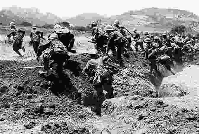 Grainy Photograph Of Alexander Staniforth Leading A Charge During The Gallipoli Campaign. VCs Of The First World War: Gallipoli