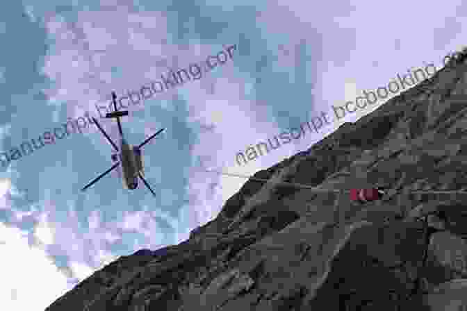 Helicopter Hovering Over A Glacier, Ready To Evacuate An Injured Climber Glacier Travel And Crevasse Rescue: The Climber S Guide To Accessing Alpine Terrain