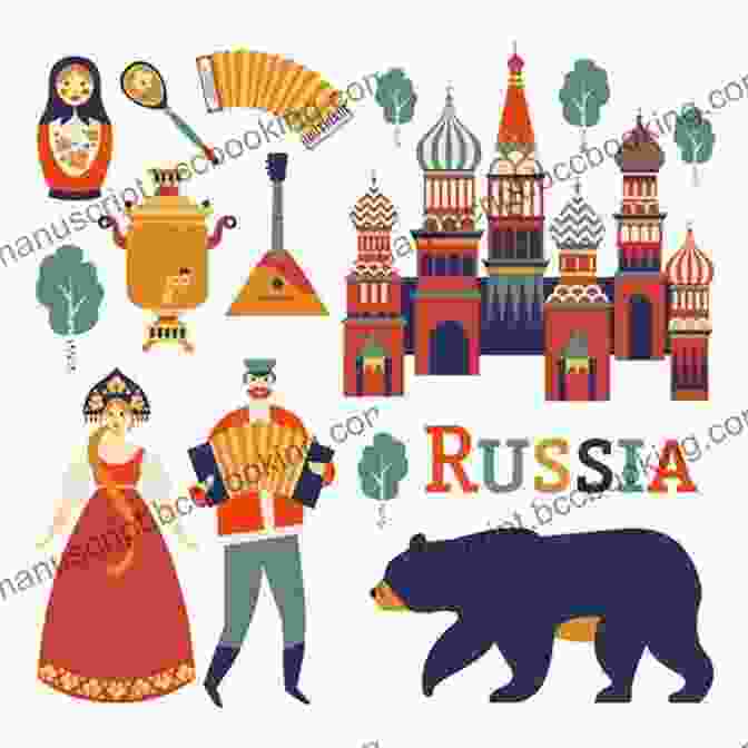 Image Depicting Russian Cultural Icons Russian Grammar For Beginners Textbook + Workbook Included: Supercharge Your Russian With Essential Lessons And Exercises