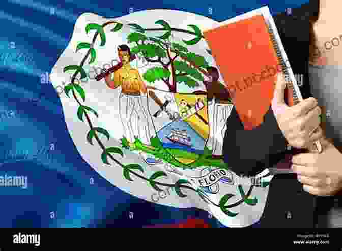Image Of The Author Holding The Book Belize: The Little English Paradise Belize The Little English Paradise