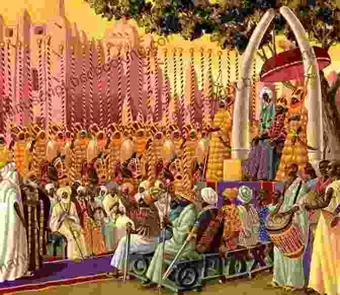 Mansa Musa On His Throne, Surrounded By Gold And Riches Mansa Musa And The Empire Of Mali