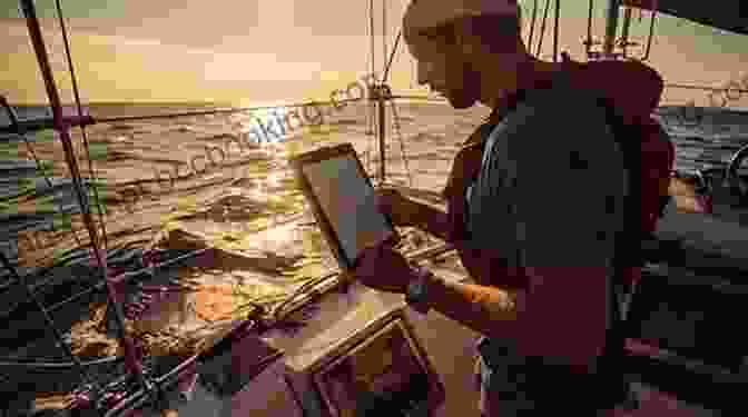 Person Reading The Guide On A Sailboat Mainsail Trimming: An Illustrated Guide