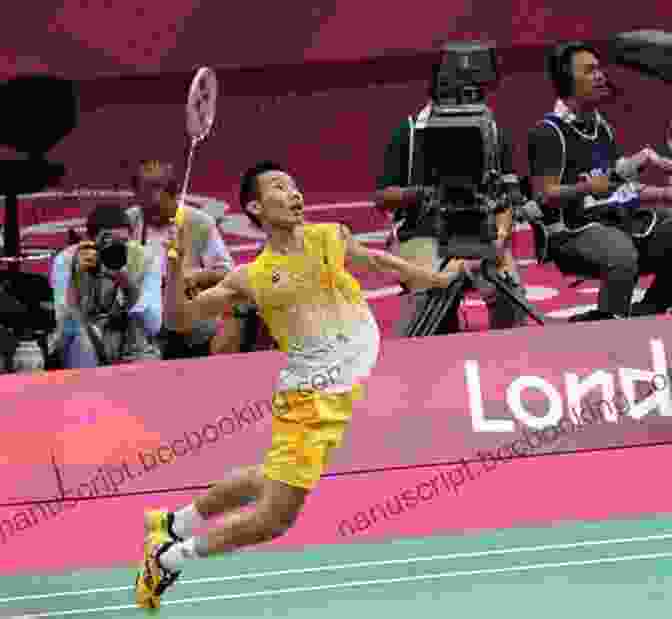 Player Executing A Powerful Smash HOW TO PLAY BADMINTON : Guide On How To Play Badminton Rules Scoring Wins Instructions Strategy