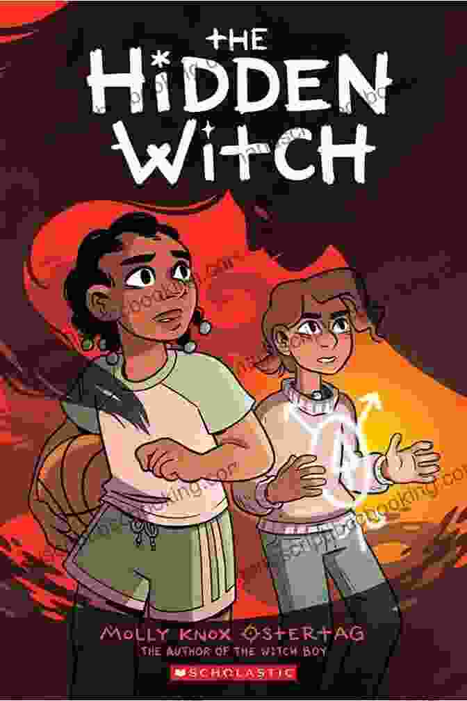 The Hidden Witch Graphic Novel Cover Featuring Aster And Charlie In A Cave The Hidden Witch: A Graphic Novel (The Witch Boy Trilogy #2)