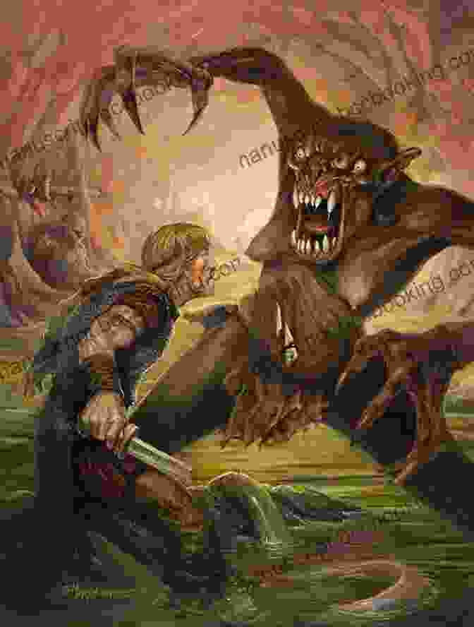 The Monstrous Grendel Attacking Heorot, With Beowulf In The Foreground, Ready To Battle Beowulf: The True Legend Joseph Simons