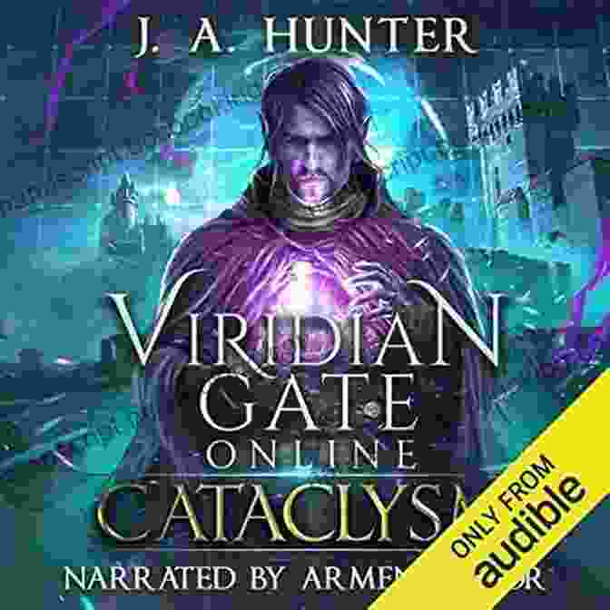 The Viridian Gate Archives Book Cover, Featuring A Vibrant Portal In A Lush Forest Landscape Viridian Gate Online: The Lich Priest: A LitRPG Adventure (The Viridian Gate Archives 5)