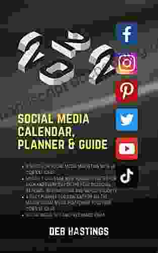2024 Social Media Calendar Planner And Guide Workbook 8 5 X 11 Marketing